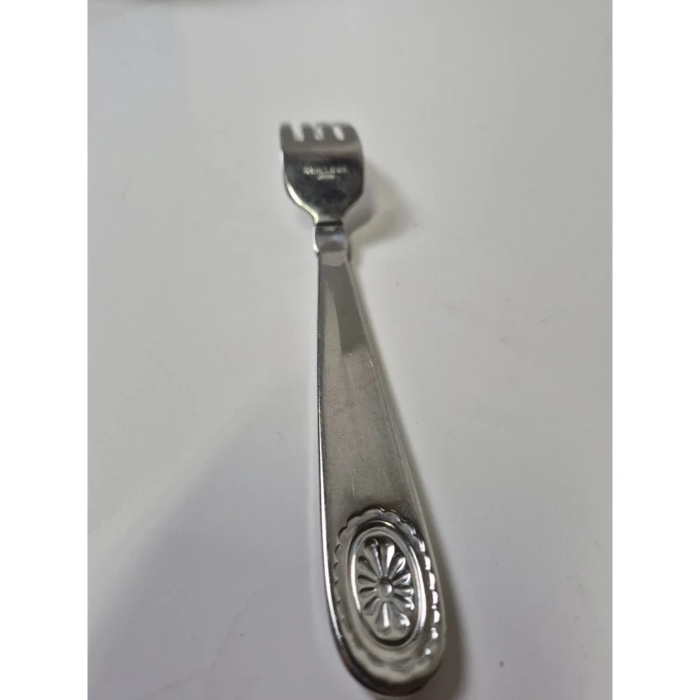 Ralph Lauren 1995 Stainless Steel Dinner Fork Medallion Sunburst Telluride vtg